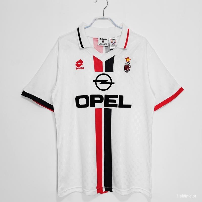 Retro 1995/96 AC Milan Away Soccer Jersey