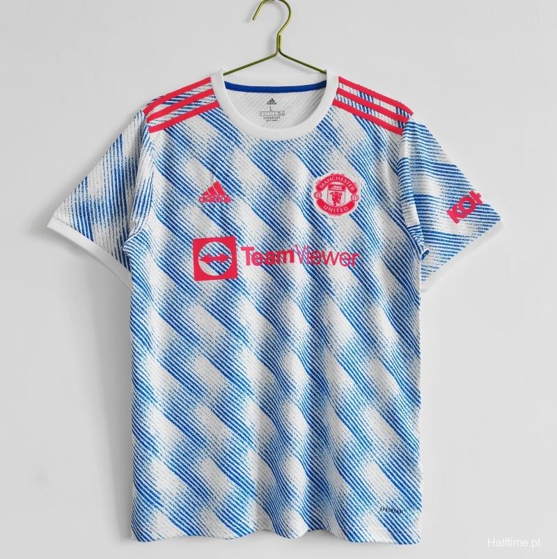 Retro 2021/22 Manchester United Away Soccer Jersey