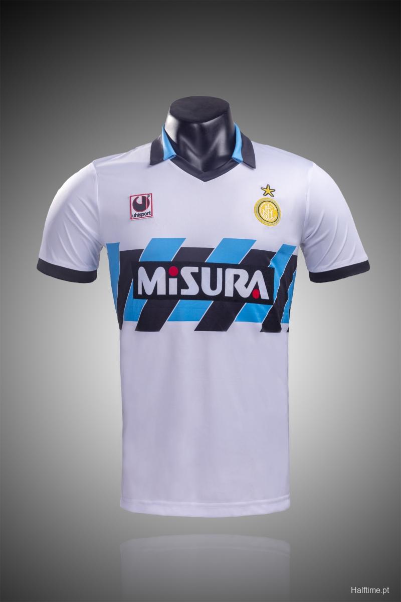 RETRO 90/91 Inter Away Soccer Jersey