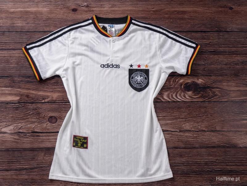 Retro 1996 Germany Home Soccer Jersey