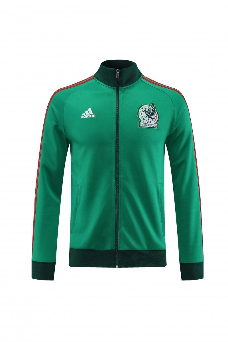 2022 Mexico Green Full Zipper Tracksuit