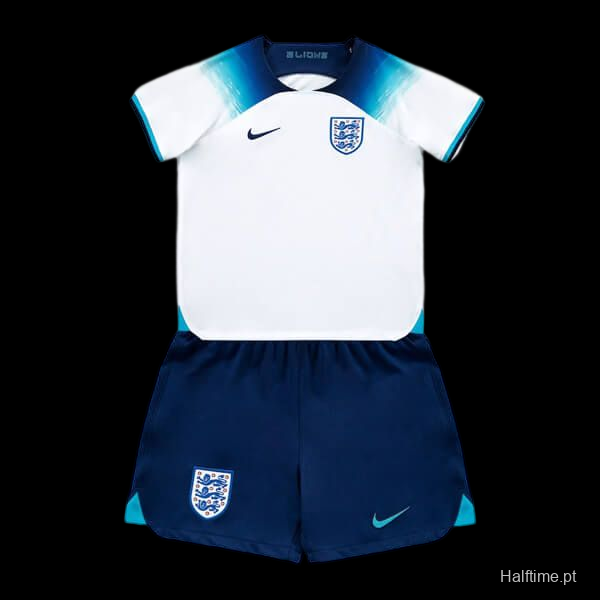 Kids 2022 England Home Soccer Jersey