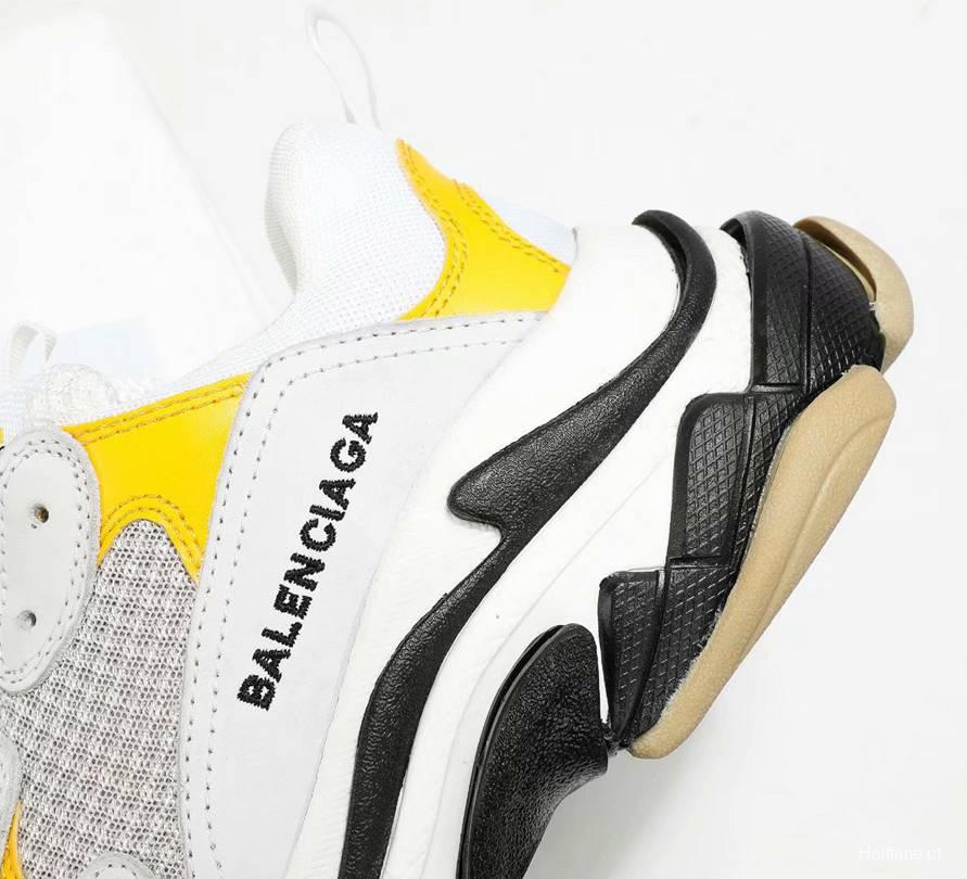 Men/Women Balenciaga Triple-S Sneaker Multi-Color Grey/Yellow Item 6380340