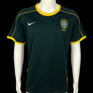 Retro 1998 Brazil Green Goalkeeper Jersey