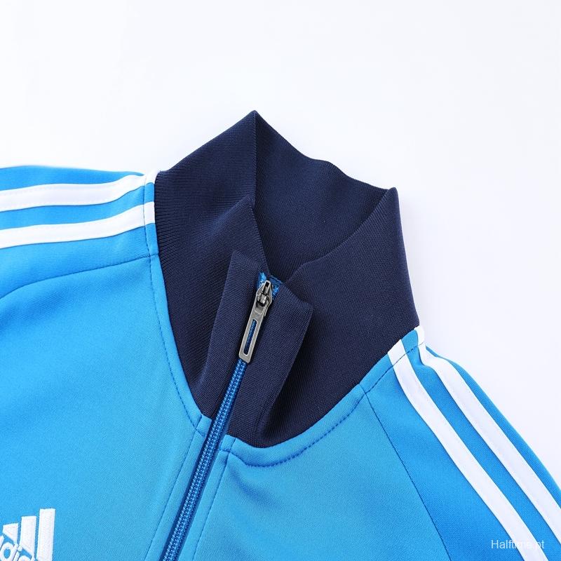 2022 Italy Blue Full Zipper Tracksuit