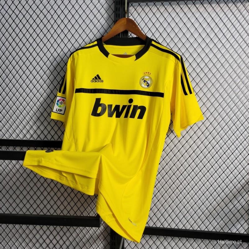 Retro 2011/12 Real Madrid Yellow Goalkeeper Jersey