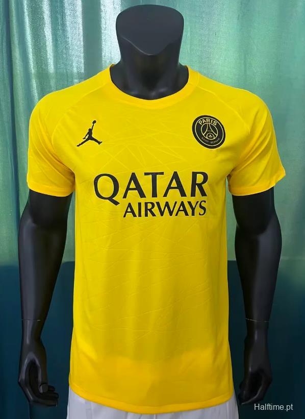 22/23 PSG X Jordan Yellow Pre-Match Jersey