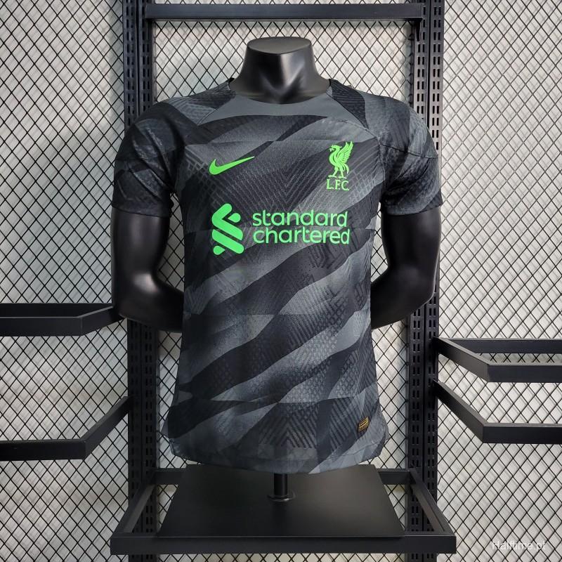 23-24 Player Liverpool Goalkeeper Black Jersey