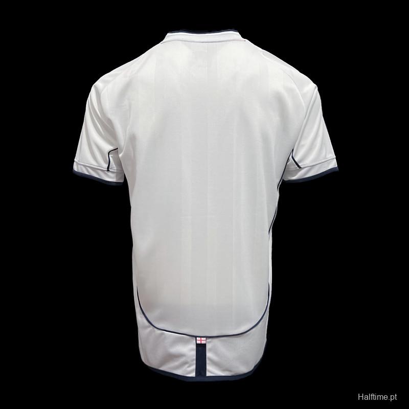 Retro 2002 England Home Soccer Jersey