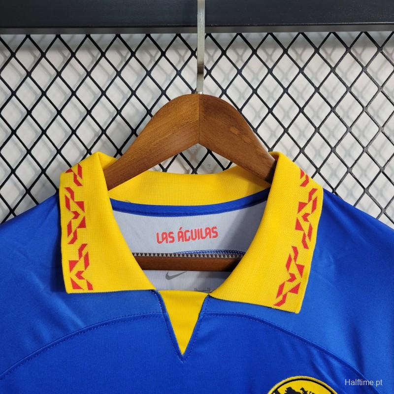 23-24 Club America Away Blue Soccer Jersey