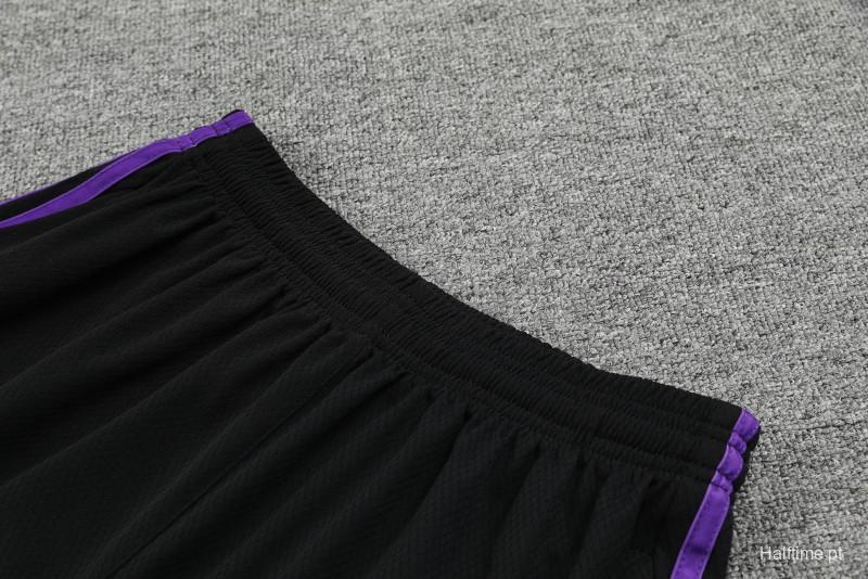 23-24 Real Madrid Purple Vest Jersey+Shorts