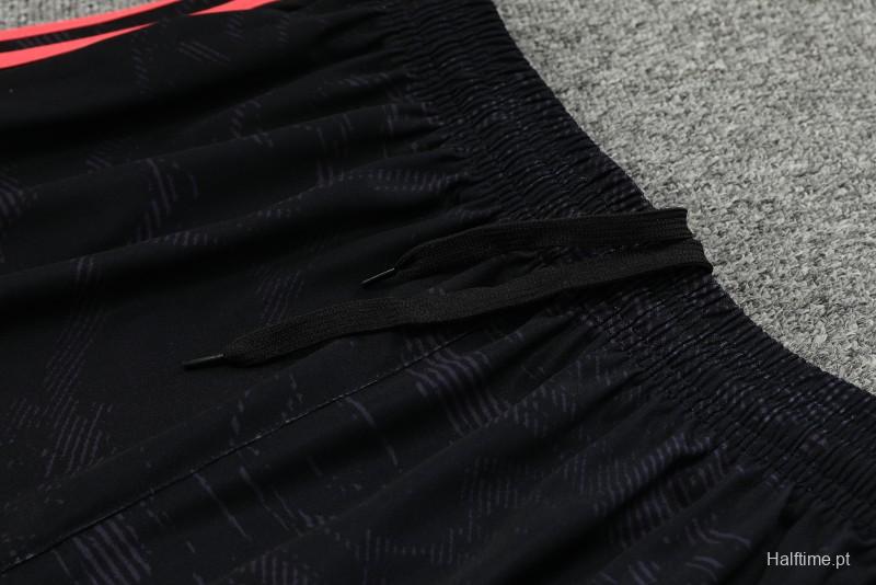 23-24 Arsenal Black Pattern Special Vest Jersey+Shorts