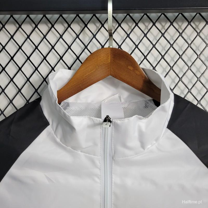 23-24 Manchester United White Windbreaker