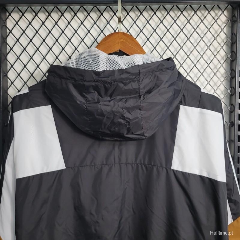 2023 Adidas Black White Brown Windbreaker