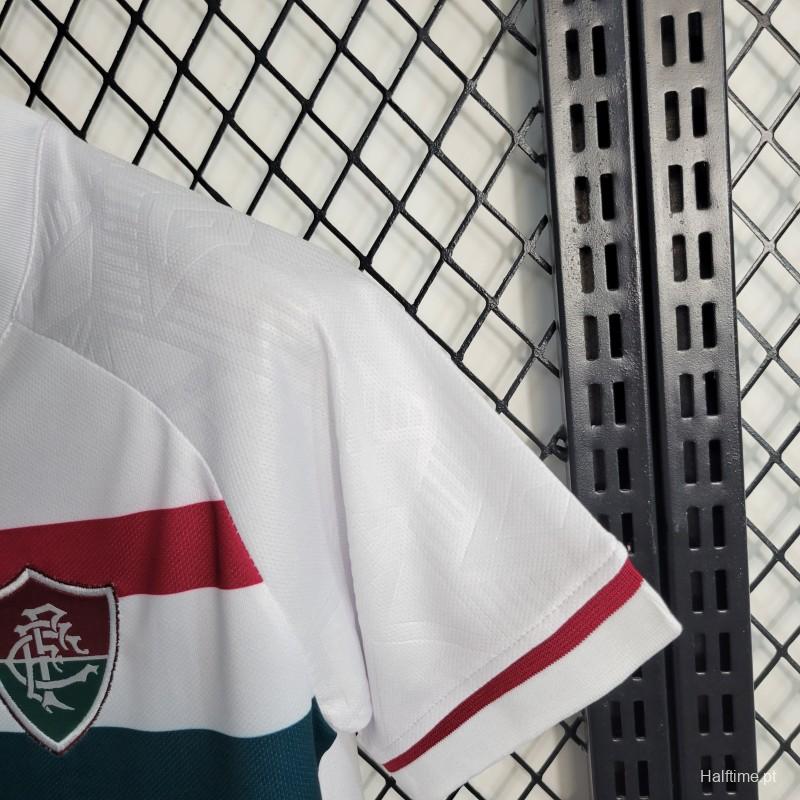 23-24 Kids Fluminense Away White Jersey Size 16-28