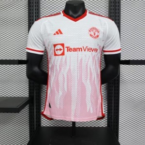 Player Version 23/24 Manchester United Away White Jersey