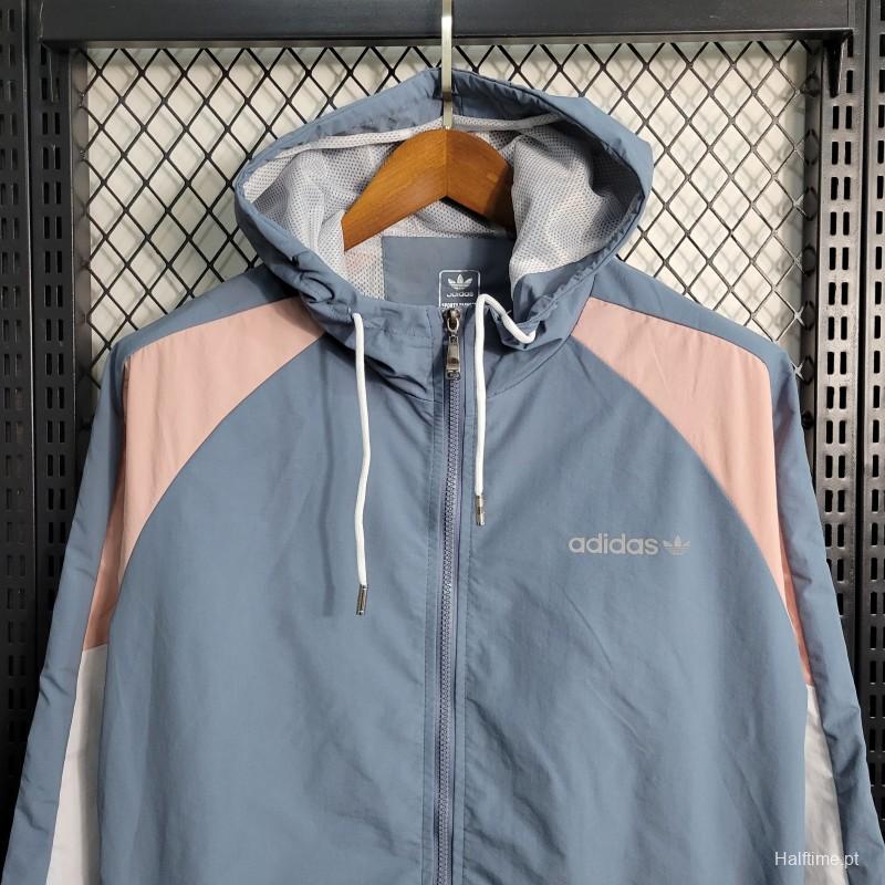 2023 Adidas Grey Windbreaker