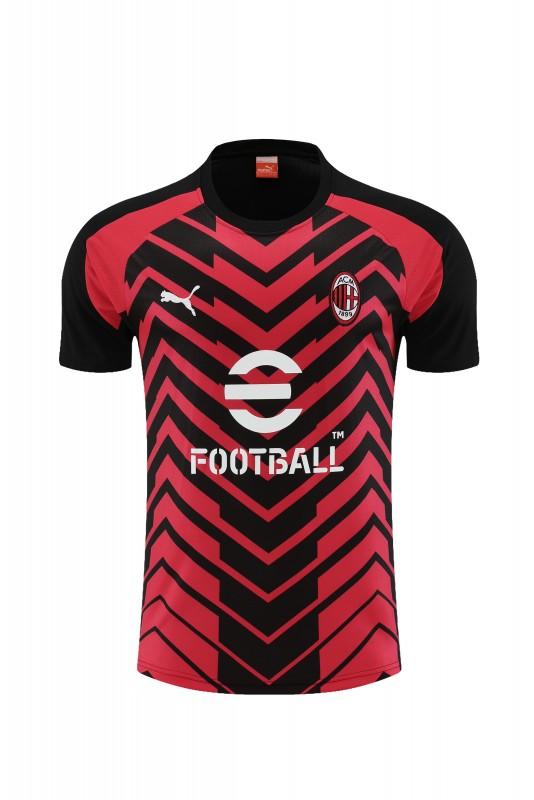 23/24 AC Milan Red Black Short Sleeve Jersey+Shorts