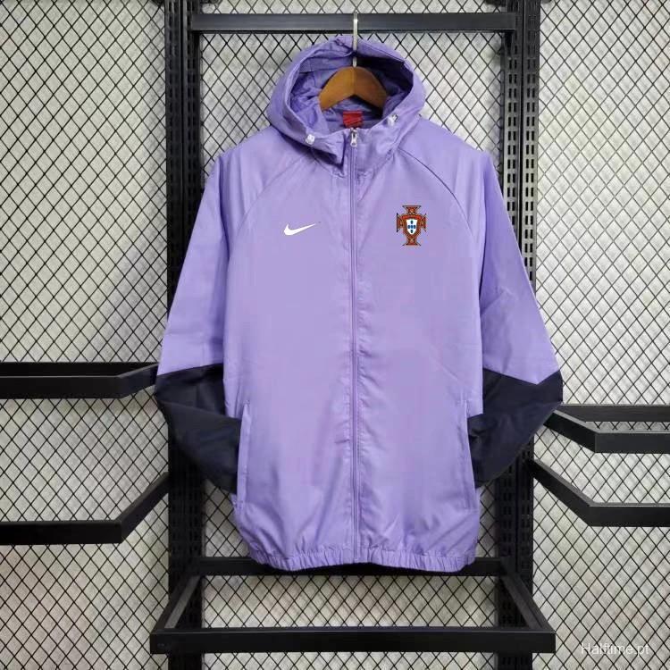 Purple windbreaker jacket top
