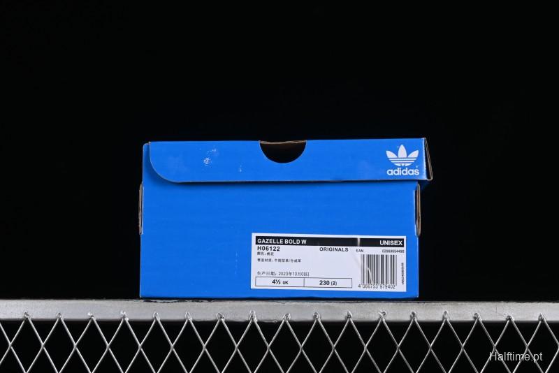 Adidas Originals Gazelle Bold H06122 Low-Top Sneakers with Thick Sole for Casual Wear, Slip-Resistant and Durable