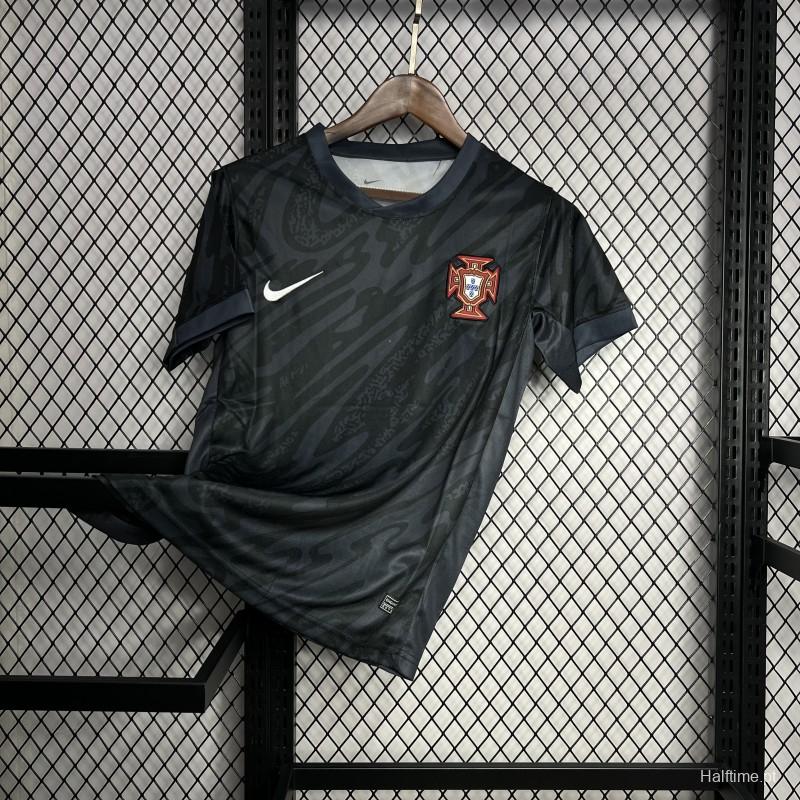 2024 Portugal Euro Black Goalkeeper Jersey