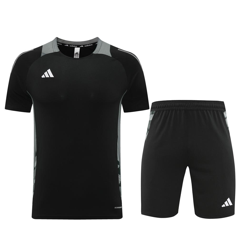 24/25 Adidas Black Short Sleeve Jersey+Shorts