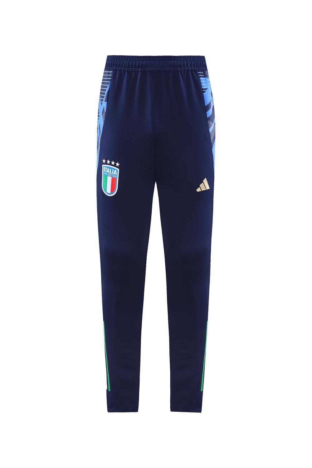 2024 Italy Navy Full Zipper Jacket +Long Pants