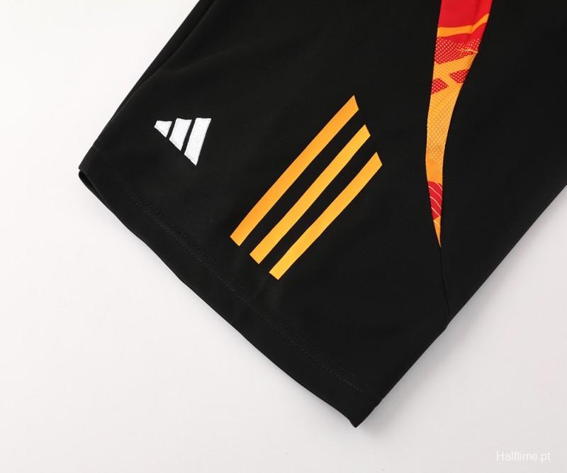 2024 Adidas Red/Yellow Short Sleeve Jersey+Shorts