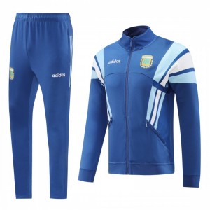 2024 Argentina Blue Full Zipper Jacket +Long Pants