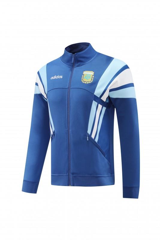 2024 Argentina Blue Full Zipper Jacket +Long Pants