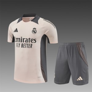 24/25 Real Madrid Pink Short Sleeve Jersey+Shorts