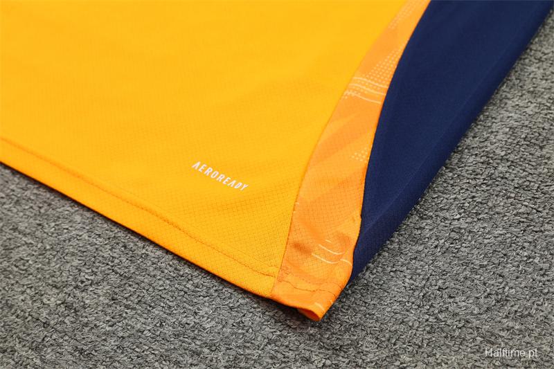 24/25 Juventus Orange/Navy Short Sleeve Jersey+Shorts