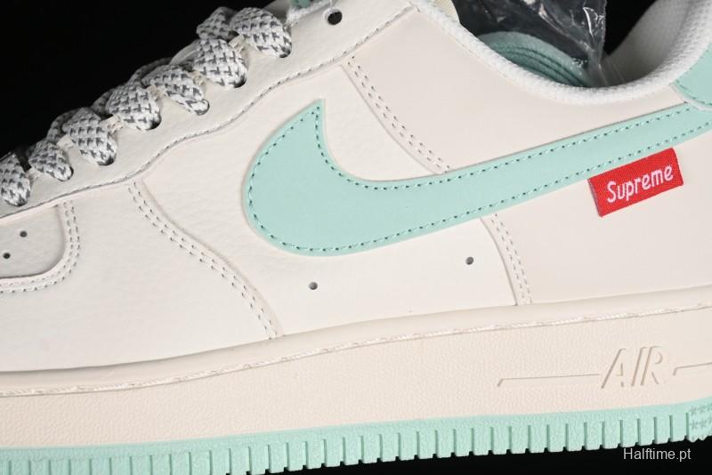 Supreme x Nike Air Force 1 '07 Low Collaborative Sneakers in Youthful Green - HD1968-023