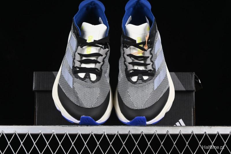 Adidas Adizero Boston 12 M Running Shoes Lightweight Breathable Low-Top with ENERGYROD Carbon Plate - IE8494