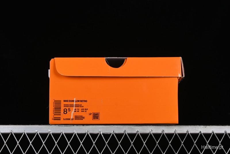 Nike SB Dunk Low LV Collaboration - Blue Denim Print Anniversary High-End Custom Low-Top Casual Skate Shoes - SJ2068-257