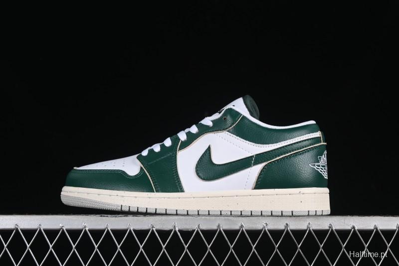 Nike Air Jordan 1 Low AJ1 White Green Low Top Casual Sneakers - FQ7687-300