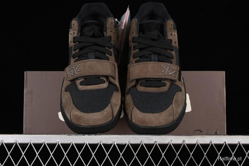 Nike Travis Scott x Jordan Cut The Check AJ1 Basketball Shoes with Velcro Design - FZ8117-204
