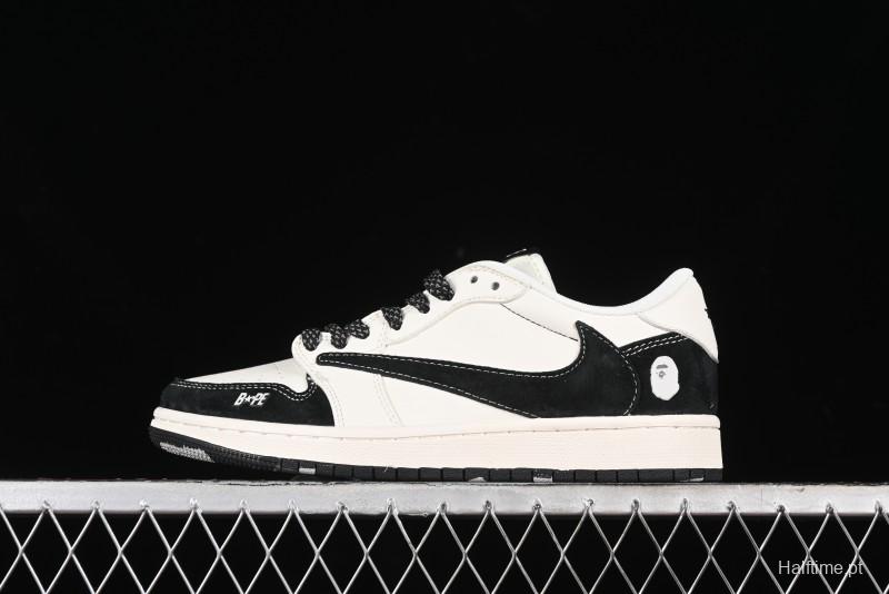 Nike Travis Scott x Fragment Design x Air Jordan 1 Low OG SP Sneakers - XY2688-106
