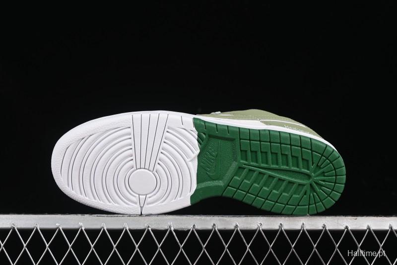 Nike SB Dunk Low Saint Laurent Series - White Green Swoosh Anniversary High-End Custom Low-Top Casual Sneakers - GF2409-170