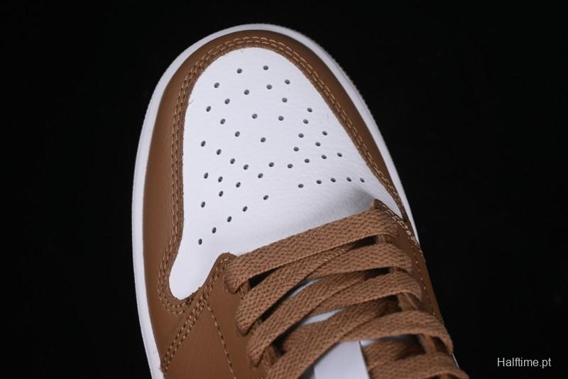 Nike Air Jordan 1 Low AJ1 White Tan Low Top Casual Sneakers - DC0774-202