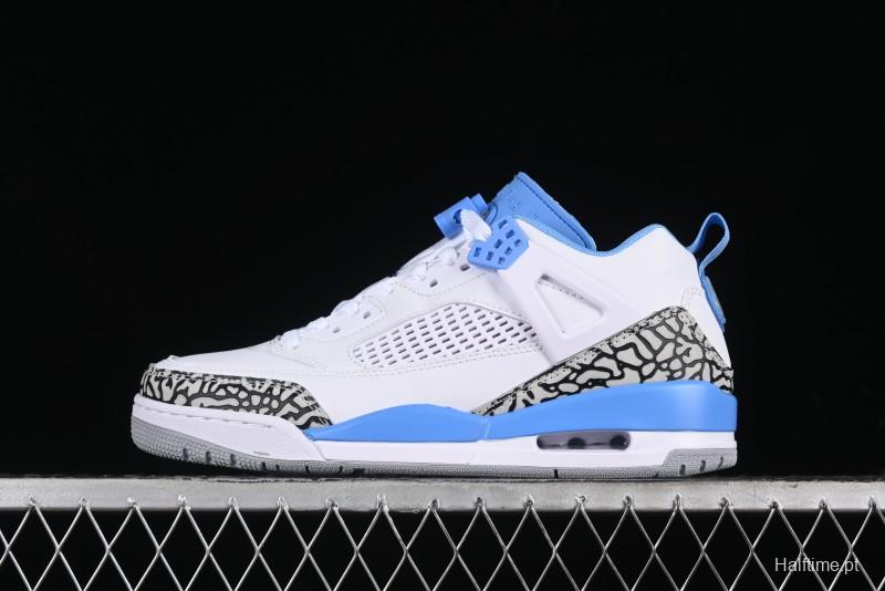 Nike Jordan Spizike Low AJ Hybrid Design Sneakers with Cracked Leather and Multi-Element Fusion - FQ1759-141