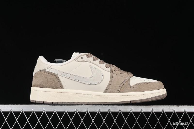 Nike Travis Scott x Fragment Design x Air Jordan 1 Low OG SP AJ1 Retro Sneakers - JH6089-001