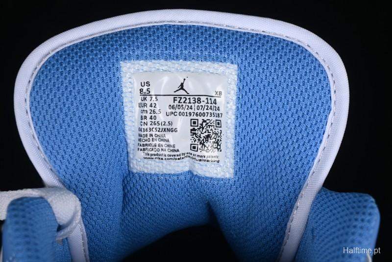 Nike Air Jordan 1 Low AJ1 Patent Blue Casual Sneakers - FZ2138-114