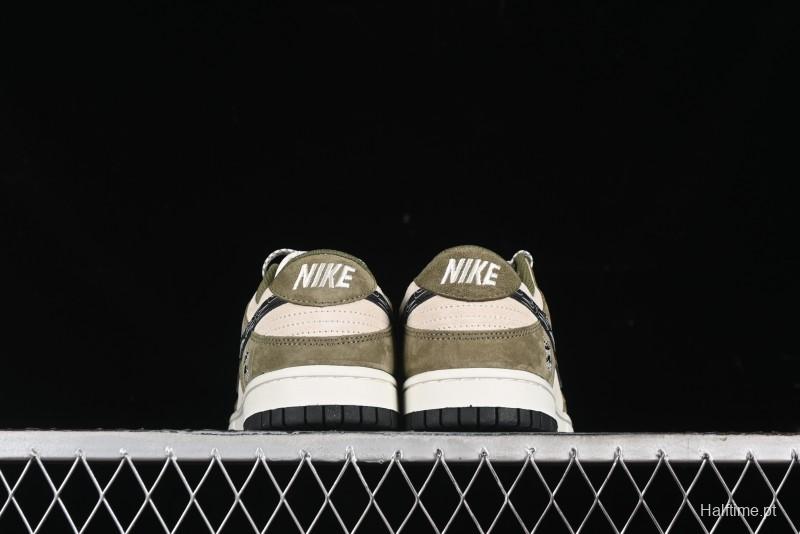 Nike SB Dunk Low UN Phantom Military Green Black Swoosh Anniversary Custom Low-Top Casual Skate Shoes - DJ2024-037