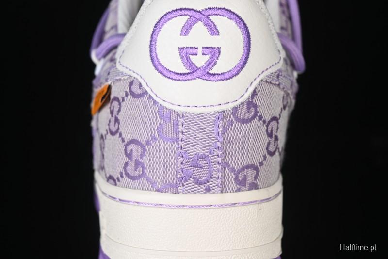 Nike Air Force 1 '07 Low x Gucci Pink Lace-Up Casual Sneakers - BD7700-022