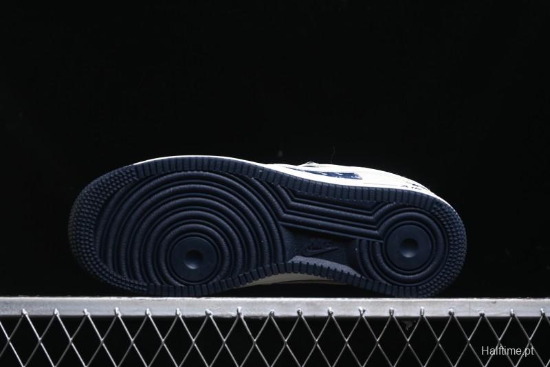 Nike Air Force 1 '07 Low Stussy Collaboration - White Black Sneakers - XZ6188-728
