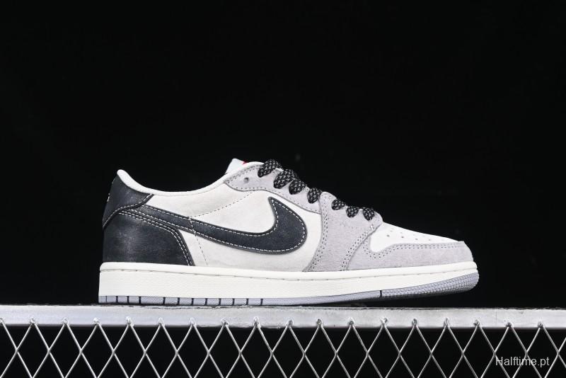 Nike Travis Scott x Fragment Design x Air Jordan 1 Low OG SP AJ1 Retro Sneakers - DM7866-050