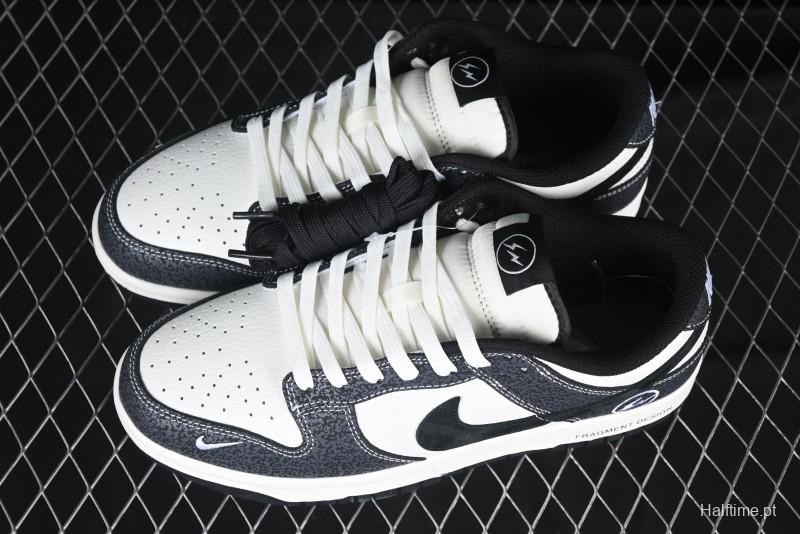 Nike SB Dunk Low Lightning Collaboration Black Swoosh Anniversary Custom Low-Top Skate Shoes - SF1029-401