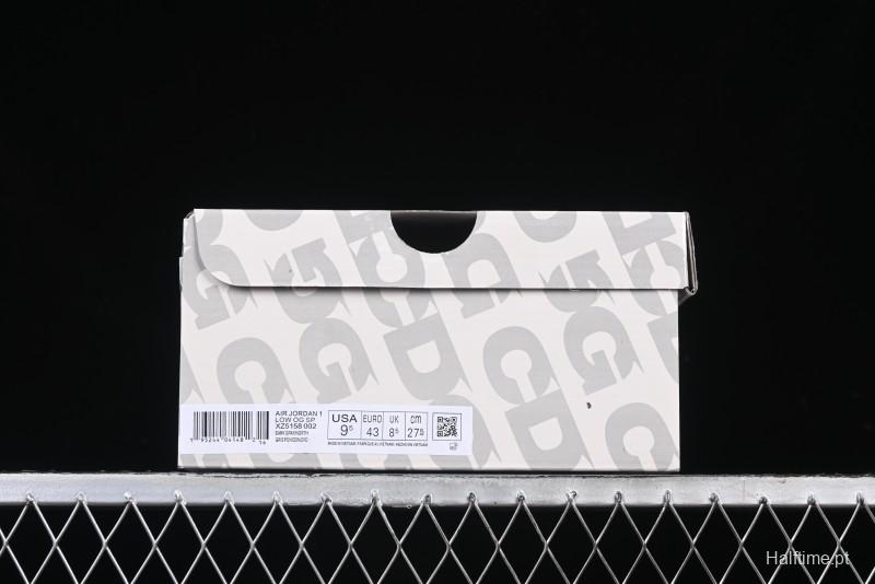 Nike Travis Scott x Fragment Design x Air Jordan 1 Low OG SP AJ1 Retro Sneakers with Unique Collaboration Details - XZ5158-002