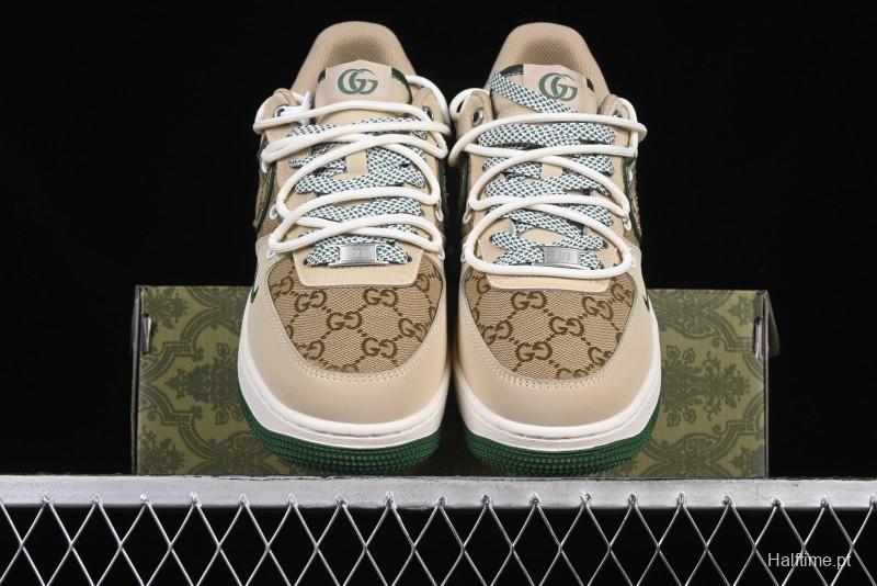 Nike Air Force 1 '07 Low Gucci Collaboration Lace-Up Low-Top Casual Sneakers - SJ1198-102
